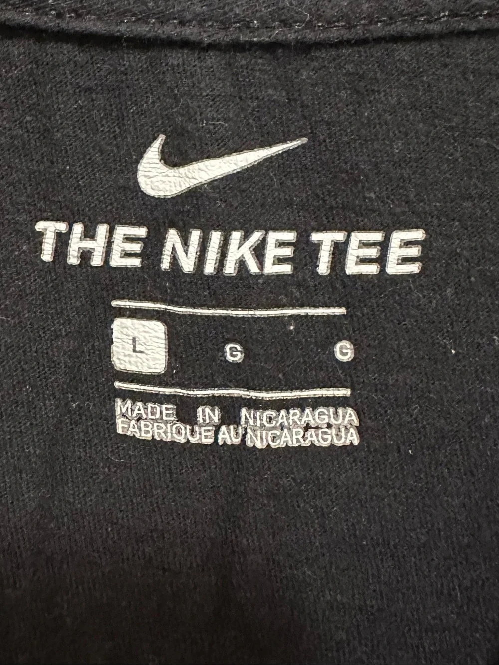 Nike Black Short Sleeve Tee with Red Square Logo